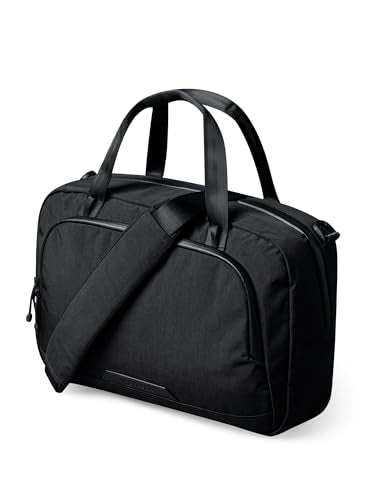 ALPAKA Bravo Brief Laptop Briefcase Business Shoulder Bag | Fits 16-inch Laptop, Detachable Shoulder Strap, For Men and Women Work Travel, Weatherproof Fabric Axoflux 400D - color: Black