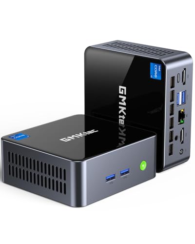 GMKtec Mini PC Intel Core i7-1185G7 (Up to 8 GHz) 16GB DDR4 1TB SSD | Intel i226V RJ45 2.5G Iris Xe Graphics USB4.0 Desktop Mini Computers WiFi 6, BT 5.2/ DP, HDMI M2 - size: Intel Core i7-1185G7 16GB DDR4 + 1TB