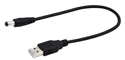 USB 2.0 A Male to DC 5.5x2.1mm Male Adapter Cable 5 Volt DC Barrel Power Jack Charging Cable for Tablet, Electronic Dog, Access Control Attendance (28CM/11inch, DC 5.5x2.1mm)(2packs) - color: 28CM DC 5.5x2.1mm