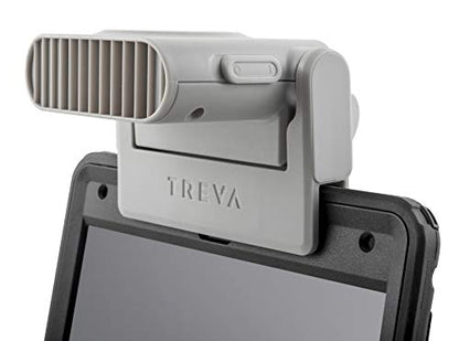 Mini Clip On Fan - Tiny Personal Fan Clips Onto Cell Phones, Tablets, Laptop Computers – Cordless, Battery Operated - Portable Cooling For Travel, Bed, Camping, Beach, Outdoors, Gray