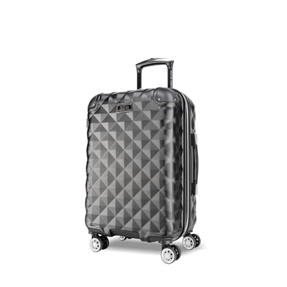 Kenneth Cole REACTION Diamond Tower Collection Lightweight Hardside Expandable 8-Wheel Spinner Travel Luggage, Black, 20-Inch Carry On - color: Black, size: 20-Inch Carry On
