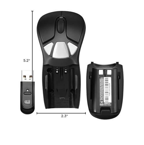 Adesso iMouse P30 Air Mouse GO Plus USB Wireless | Cursor Controler for TV, Projector, Security Camera, CCTV, Desktop, Laptop, Presentation Clicker with Charging Stand