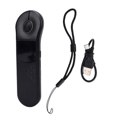 Bewinner Wireless Presenter Remote, Rechargeable Bluetooth Presentation Clicker with 2.4G USB Receiver for PC Laptop Meetings Teaching (Black) - color: Black