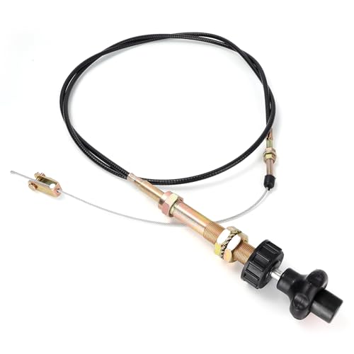 10FT Heavy Duty Vernier Adjustable Lock Control Cable, Part Number VCGTX10, Locking Adjustable Control Cable, Black Knob