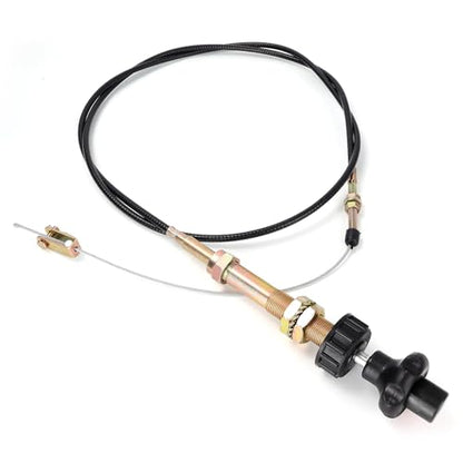 10FT Heavy Duty Vernier Adjustable Lock Control Cable, Part Number VCGTX10, Locking Adjustable Control Cable, Black Knob