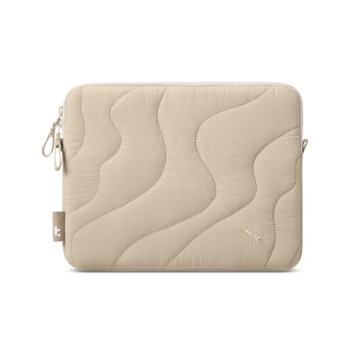 tomtoc 360 Protective Puffy Tablet Sleeve for 11-inch iPad Air M4/M3, 2026 | 11-inch iPad Pro (M5/M4) 2025, 11" iPad (A16) with Magic Keyboard/Smart Keyboard Folio, Quilted Soft Puffer iPad Case Bag - color: Dune Shade, size: 11-inch for iPad Air/Pro