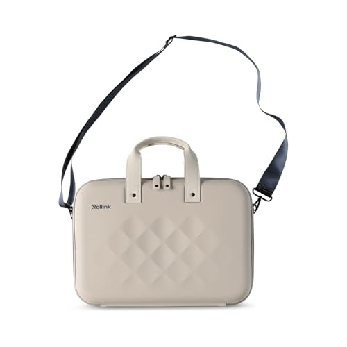 Rollink Laptop Case EVA Hard-Shell, Water-Resistant Computer or Table Bag with Shoulder Strap, Organized Travel Storage - color: Stone Landscape