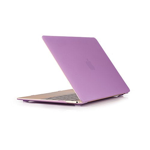 RUBAN Case Compatible with MacBook 12 Inch A1534 - Slim Snap On Hard Shell Protective Cover, Purple - color: Purple