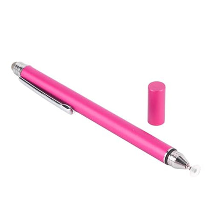 Dioche Capacitive Stylus Pen 2 in 1 Stylus Pen - High Sensitivity Double End Capacitive with Two Tips for Touch Screen & Digital Calendar - Dark Blue (Pink) - color: Pink