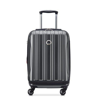DELSEY PARIS Helium Aero Hardside Expandable Luggage with Spinner Wheels, Titanium, Carry-On 19 Inch - color: Titanium, size: Carry-On 19 Inch