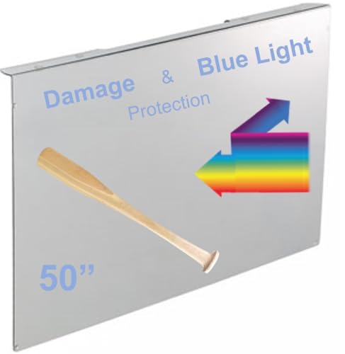 VizoBlueX 49-50 inch Blue Light and Damage TV Screen Protector. Protection Shield & Anti-Blue Light Filter Blocking UV for LCD LED 4K OLED QLED (44.1 x 25.8 inch) - size: 49 - 50 inch