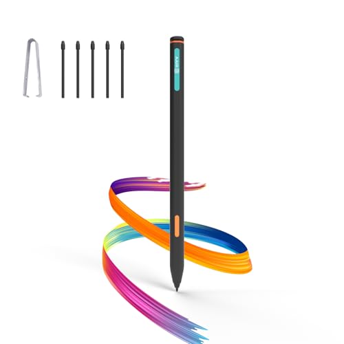 Kindle Scribe Pen Replacement with Eraser and Palm Rejection | 4096 pressure,tilt sensitivity,magnetic attachment,marker shortcut button,5 replaceable tips,reMarkable 2 Compatible - color: Black