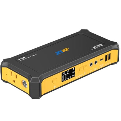 JIYHF Portable Power Station 99.9Wh | 100W AC Outlet, 65W USB-C, TSA approved, For Camping, For Emergency & home backup , For Traveling - style: P100 Orange