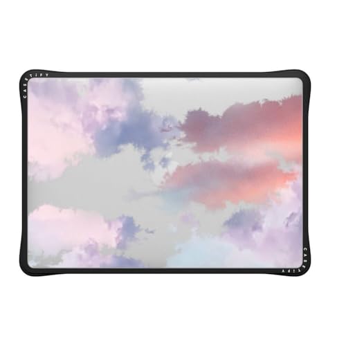 CASETiFY Impact MacBook Pro 13" (M1 / M2 / Intel) Case [Enhanced Protective Corner Design/Ventilation Cutouts/Anti-Slip Grip] - Clouds - Clear Black - color: Clouds, size: MacBook Pro 13