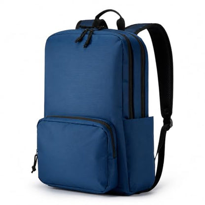 Laptop Backpack for Women & Men, 15.6" Laptop and Tablet Bag with Tumbler Holder – Lightweight, Durable Travel & Work Backpacks, Blue - color: Backpack 02 Blue