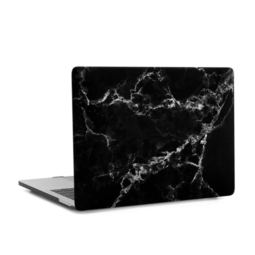 Hard Case Compatible with Old Version MacBook Pro 13 inch Case 2012 2011 2010 2009 2008 Release A1278 with CD-ROM, Laptop Plastic Hard Case Shell & Keyboard Cover, Black Marble - color: 1606 Black Marble, size: A1278(Pro 13" w/CD-ROM 2008-2012)