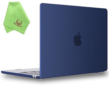 UESWILL Case for MacBook Air (15 inch, M2 M3 M4 M5, 2023 2024 2025 2026) Model A3448 A3241 A3114 A2941, Matte Hard Shell Cover + Microfiber Cloth, Navy Blue - color: Navy Blue, size: MacBook Air 15" (M2 M3 M4 M5)