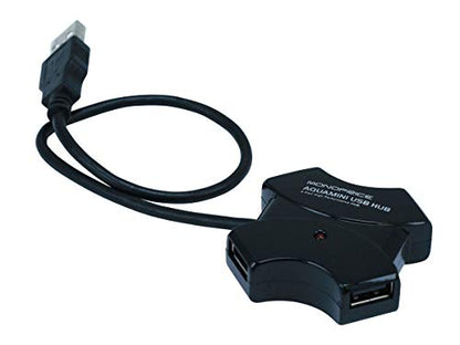 Monoprice 4-Port USB 2.0 Passive Hub - Supports a data transfer rate of up to 480 Mbps, Plug-N-Play, Black