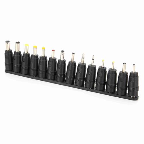 28pcs Universal DC Power Adapter Tips 5.5x2.1mm Female Conversion Head Set for Notebook Laptop Connector Lightweight Portable Multi Device Compatible Accessories Replacement Kit