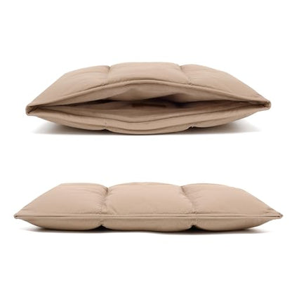 Puffy Laptop Sleeve 13 Inch 14 inch, Khaki | Pillow Shape Laptop Sleeve, Compatible MacBook Pro 13inch 14 Inch M4 M5 Pro/Max, MacBook Air M1 M2 M3 2026, MacBook Neo - color: Khaki, size: For 13"-14" MBA/MAP M4 M3 M2 M1