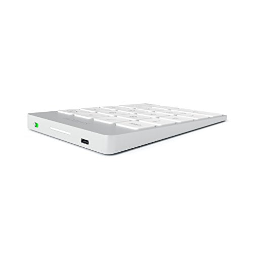 Satechi Slim Aluminum Bluetooth Keypad, Wireless Number Pad with 18 Keys, Micro USB Rechargeable Numpad, External Number Pad for MacBook Air/Pro/Neo, iPad Air/Pro, iMac, PC - Silver - color: Silver, size: Micro USB