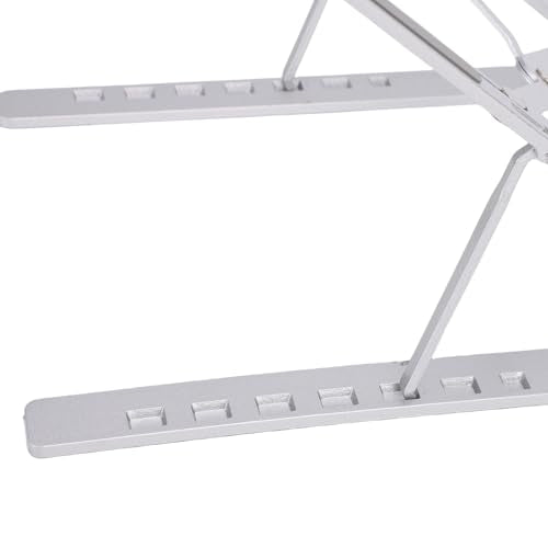 CCYLEZ Foldable Laptop Stand, Portable Aluminum Alloy Ergonomic Height Computer Holder for Home Office Travel