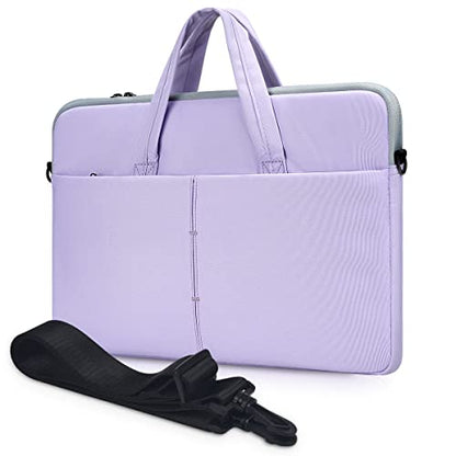 17 17.3 Inch Laptop Sleeve Case for HP 17 Laptop TouchScreen/HP Envy/Pavilion 17, ASUS Dell Acer Lenovo Laptop Case with Shoulder Carrying Bag, Purple - color: Purple, size: 17.3 Inch