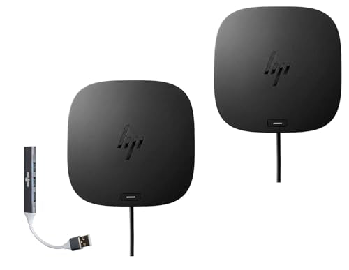 HP USB-C 100W Docking Station with 100W Power Delivery | Bundle with Dockztorm Hub (USB-C, HDMI, Dual DisplayPort, Ethernet, Nano Lock Slot, USB-A Ports)-2Pack - size: 2 Pack
