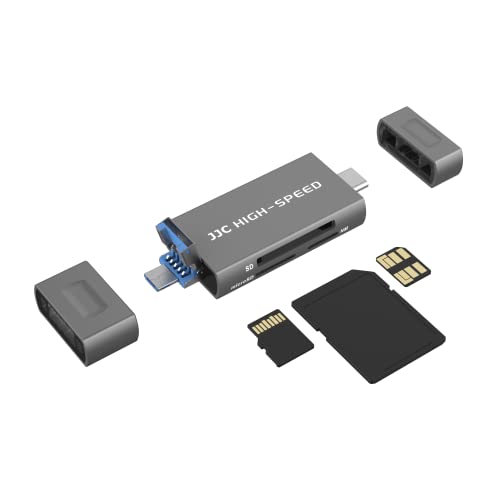 JJC USB 3.0 Huawei NM Nano Memory Card Reader Adapter, USB-C SD MicroSD/TF Card Reader Writer(Not for Nano SIM), Data Transfer Speed up to 90MB/S for Huawei Phone & Laptop - color: Grey