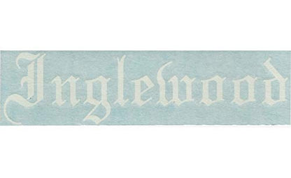 - Inglewood - California City County Old English Letters Car Truck Van Moped Helmet Hard Hat Auto Automotive Craft Cup Laptop Vinyl Decal Bumper Window Wall Sticker 18054