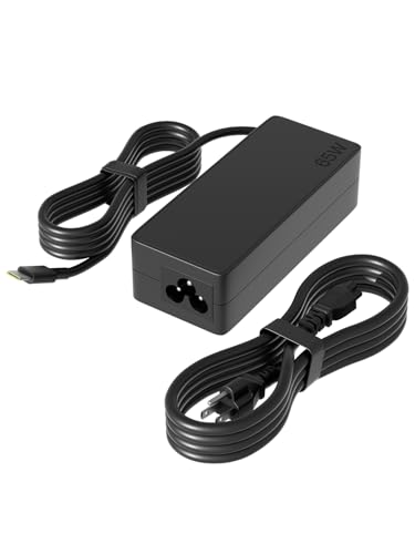 65W USB-C Charger Compatible with Lenovo Thinkpad, Yoga, Ideapad, Chromebook, ThinkBook Series Laptop Replacement Adapter