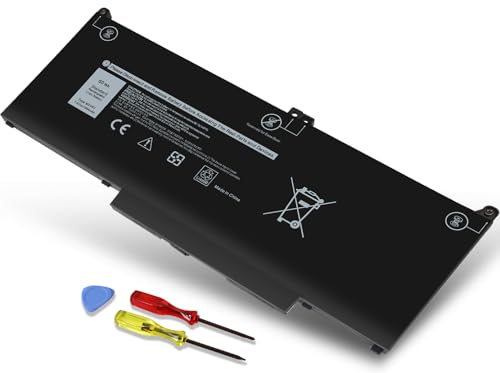 MXV9V Laptop Battery Replacement for Dell Latitude 7400 7300 E7400 E7300, Latitude 5300 5310 2-in-1, for Inspiron 7300 7306 2-in-1 Black Series P96G P97G P99G P100G 5VC2M 829MX 05VC2M 0829MX 60Wh - size: MXV9V