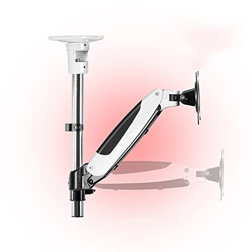 Monitor Arm Gas Single Monitor Stand Adjustable Ceiling Monitor Mount Stand 15"-27" Gas Spring Monitor Stand Arm with VESA 75x75/100x100, Holds Up to 17.6lbs Monitor Desk Mount ( Color : A , Size : 76 - size: 76CM