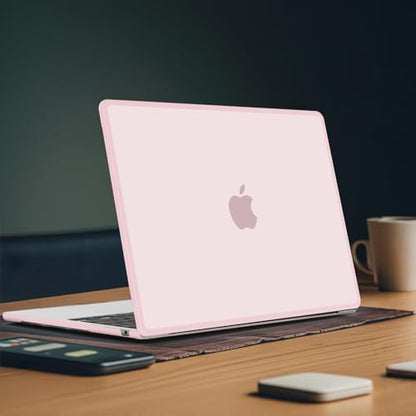 B BELK Compatible with MacBook Air 13 inch Case 2026 2025-2022 M5 M4 M3 M2 | Model A3449 A3240 A3113 A2681, Anti-Cracking Soft TPU Bumper for MacBook Air 13.6 inch Case with Keyboard Cover, Baby Pink - color: Baby Pink