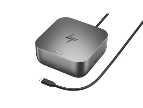 HP Thunderbolt 4 100W G6 Dock (9X472UT#ABA) + ZoomSpeed 6-ft DisplayPort Cable + ZoomSpeed 6-ft HDMI Cable + ZoomSpeed 6-ft Ethernet Cable + AOM Microfiber Cleaning Cloth
