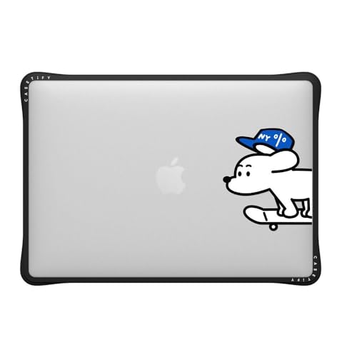 CASETiFY Impact MacBook Pro 13" (M1/M2/Intel) Case [Cushioned Impact Corners/Scratch-Resistant/Anti-Slip Grip] - Skater John (Standard) - Clear Black - color: Skater JOHN (STANDARD), size: MacBook Pro 13