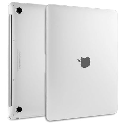Batianda Matte Ultra-Thin MacBook Pro 13 inch Case 2022 2020 Release Model A2338 M1 M2 A2251 A2289 Fingerprint-Resistant, Precision Fit, Durable with TPU Keyboard Cover and OTG Adapter,Translucent - color: Translucent