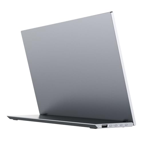 15.6" 4K Portable Monitor, Touchscreen UHD IPS Display,100% sRGB, USB-C/HDMI Laptop Display, Dual Speakers, Aluminum Alloy, Compatible with Laptop, PC, Smartphone, PS4/5, Xbox, Switch