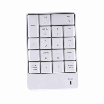 2.4GHz Cordless USB Numeric Keypad Numpad Number 18 Keys Keyboard with USB Receiver for Laptop Notebook Desktop PC Battery Not Included Plastic Remote Distance 10m