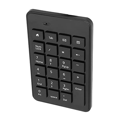 Numeric Keypad Ergonomic Design Low Noise USB Connection for Data Entry and Accounting, for Laptops and Desktops