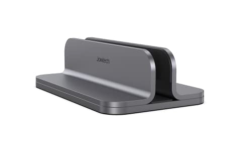 Aluminum Laptop Vertical Stand Organizer, Sturdy Laptop Computer Holder Desktop Stand Compatible with new Retina Apple MacBook Pro/Air/Neo, Mac mini & iPad Pro - Spacegrey - color: Spacegrey