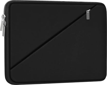 Laptop Sleeve Case 15.6 inch, Traveling Carrying Computer Sleeve Bag with Zippered Pocket, Shockproof Protective Laptop Cover Compatible for Apple Notebook, HP, Dell, Acer, Asus, Lenovo, Black - color: Black, size: 15.6 inch