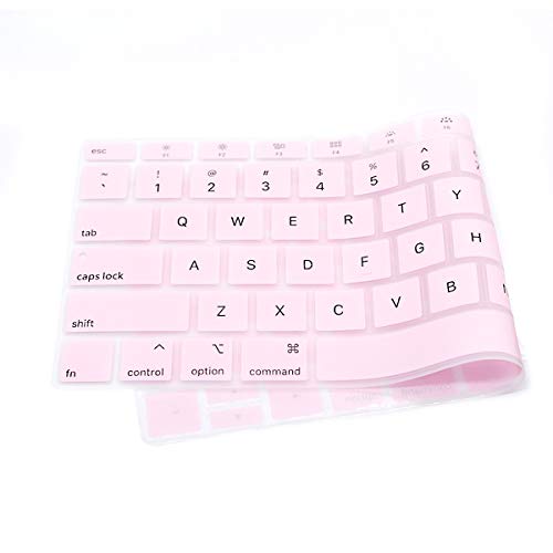 Se7enline for Microsoft Surface Laptop go 2/3 Keyboard Cover 12.4 inch, | Silicone Waterproof Dustproof Durable Washable Laptop Accessories Protective Skin 2019/2020/2021/2022/2023,Light Pink - color: Light Pink