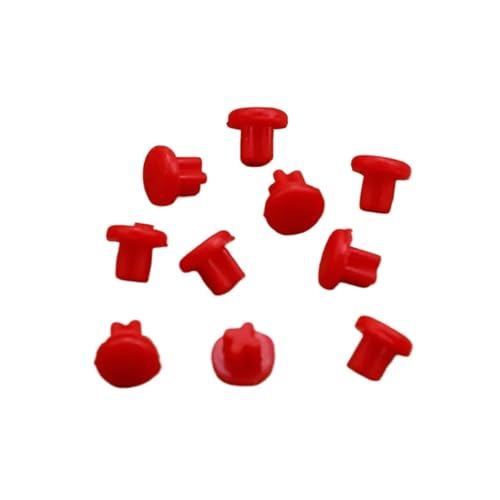 500pcs 3.5mm Silicone Headphone Jack Hole Dust Plug Audio Microphone Interface Stopper Cap Laptop Computer Anti Cover(Red) - color: Red