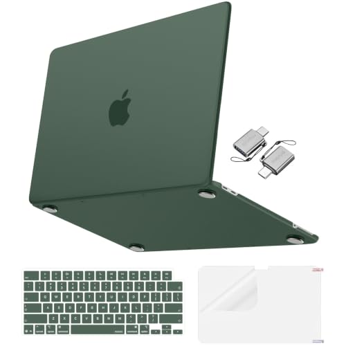 MOSISO Matte Finish Case Compatible with MacBook Neo 13 inch 2026 Release Model A3404, 4 in 1 Kit Ultra-Thin Exact-Fit Scratches & Fingerprints Resistant Protective Hard Shell Case Cover,Emerald Green - color: Emerald Green