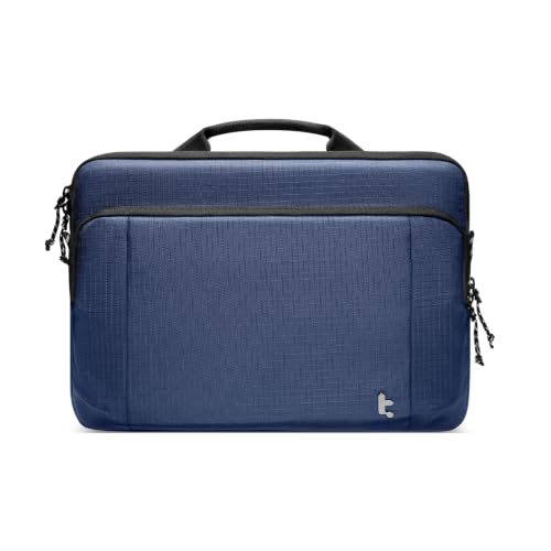 tomtoc 360° Protective Laptop Case for 13-inch MacBook Air M5/A3449 (2026), M4/A3240, M3/A3113, M2/A2681, M1/A2337, Water-Resistant Case with CornerArmor, Fits 13-inch MacBook Neo & Surface Pro/Laptop - color: Navy Blue, size: 13-inch for New MacBook Air