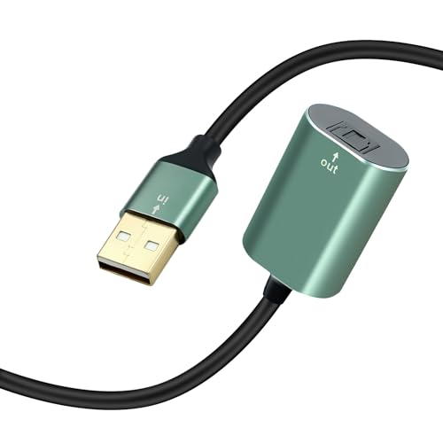 Duttek USB to Optical Audio Adapter, Unidirectional USB A to SPDIF TOSLINK Digital Audio Converter, USB Sound Card for PS4/PS5/PC/Laptop/TV, Compatible with Windows/Mac, No Driver Required, 7.87inch - style: usb to optical audio adapter