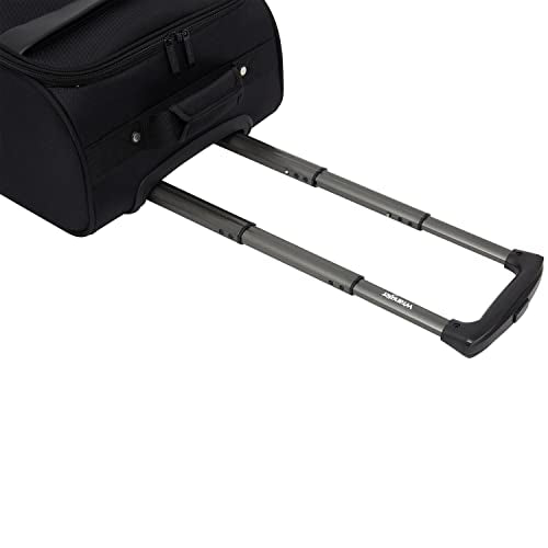 Wrangler 17" Underseat Spinner Carry-On Luggage, Black - color: Black