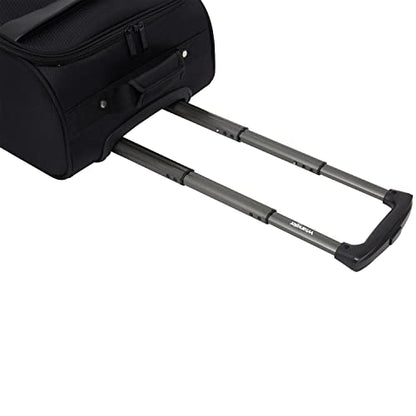 Wrangler 17" Underseat Spinner Carry-On Luggage, Black - color: Black