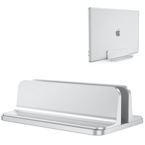 Vertical Adjustable Laptop Stand, Adjustable Laptop Stand Desktop Stand, Adjustable Base Size Compatible for Lenovo/Dell/ASUS Gaming Laptop (up to 17.3 inches) - color: Silver2